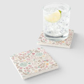 クリスマスギフトフローラ4シーズン ストーンコースター (横)