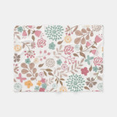 クリスマスギフトフローラ4シーズン フリースブランケット (正面(横))