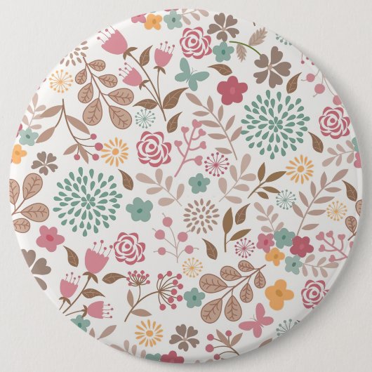 クリスマスギフトフローラ4シーズン 缶バッジ (正面)