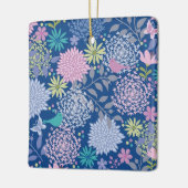 クリスマスギフトフローラ60誕生日 セラミックオーナメント (左)