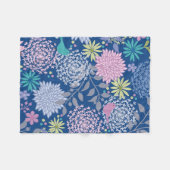 クリスマスギフトフローラ60誕生日 フリースブランケット (正面(横))