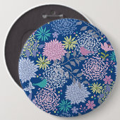 クリスマスギフトフローラ60誕生日 缶バッジ (正面&裏面)