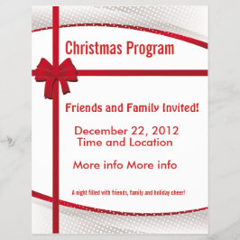 クリスマスギフトプログラムフライヤー チラシ