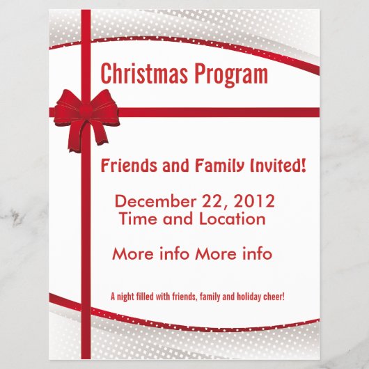クリスマスギフトプログラムフライヤー チラシ (正面)