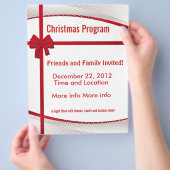 クリスマスギフトプログラムフライヤー チラシ (手)