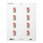 クリスマスギフトホホホホホラブ ラベル (フルシート)