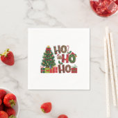 クリスマスギフトホホホホ スタンダードカクテルナプキン (インサイチュ)