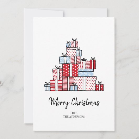 クリスマスギフトホリデーカード シーズンカード (正面)