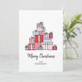 クリスマスギフトホリデーカード シーズンカード (スタンド正面)