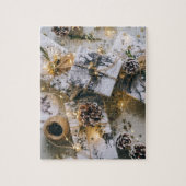 クリスマスギフトホワイトジグソーパズル ジグソーパズル (縦)