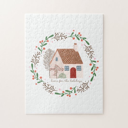 クリスマスギフトホームフォーザホリデー ジグソーパズル (縦)