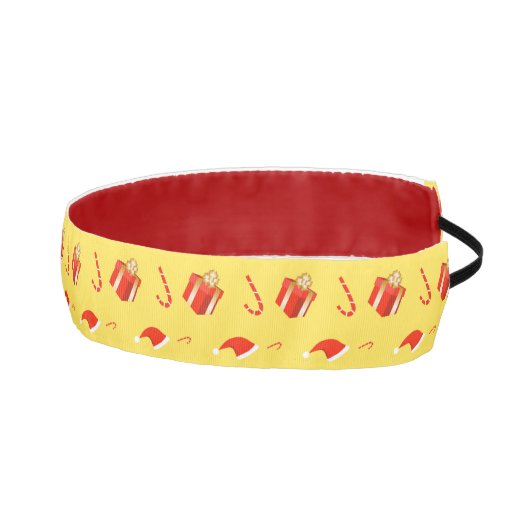 クリスマスギフトボックスサンタハットキャンディーケーン アスレチックヘッドバンド (右)