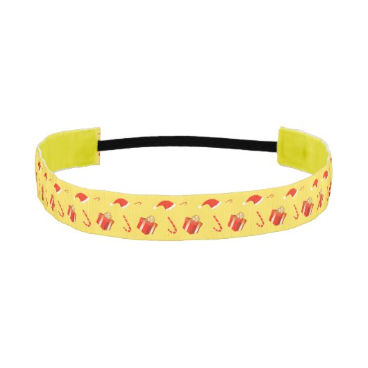 クリスマスギフトボックスサンタハットキャンディーケーン アスレチックヘッドバンド (正面)