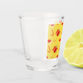 クリスマスギフトボックスサンタハットキャンディーケーン ショットグラス (左)