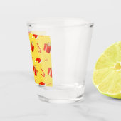 クリスマスギフトボックスサンタハットキャンディーケーン ショットグラス (右)