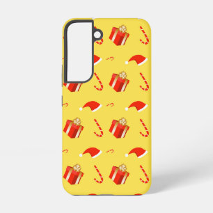 クリスマスギフトボックスサンタハットキャンディーケーン SAMSUNG GALAXY S22ケース