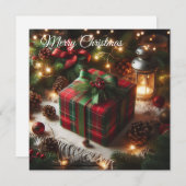 クリスマスギフトボックス シーズンカード (正面/裏面)