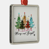 クリスマスギフトメリーと明るい メタルオーナメント (右)