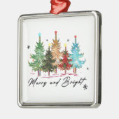 クリスマスギフトメリーと明るい メタルオーナメント (左)