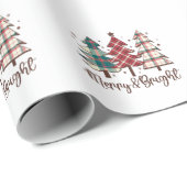 クリスマスギフトメリーと明るい ラッピングペーパー (ロールコーナー)