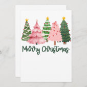 クリスマスギフトメリークリスマスツリー 招待状 (正面/裏面)