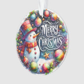 クリスマスギフトメリークリスマス オーナメント (正面)