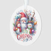 クリスマスギフトメリークリスマス オーナメント (正面)