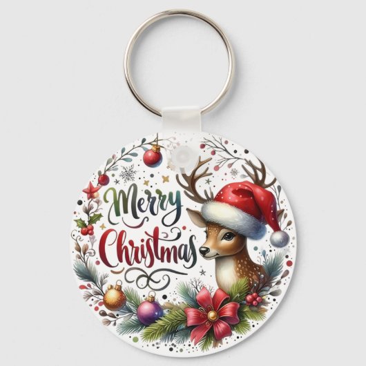 クリスマスギフトメリークリスマス キーホルダー (正面)