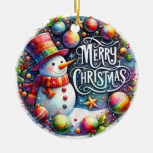 クリスマスギフトメリークリスマス セラミックオーナメント