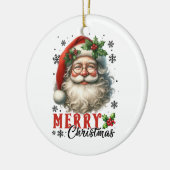 クリスマスギフトメリークリスマス セラミックオーナメント (左)