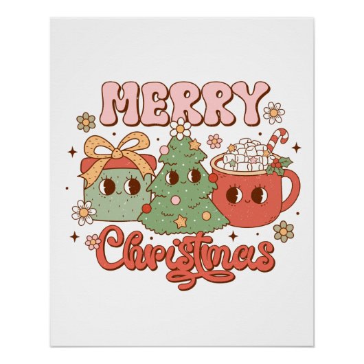 クリスマスギフトメリークリスマス ポスター (正面)