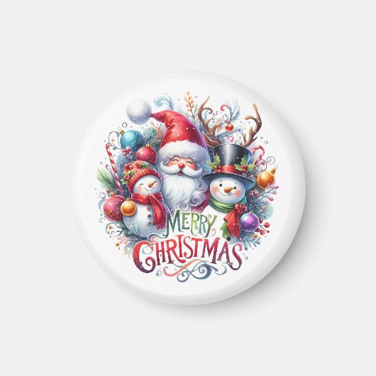 クリスマスギフトメリークリスマス マグネット (正面)