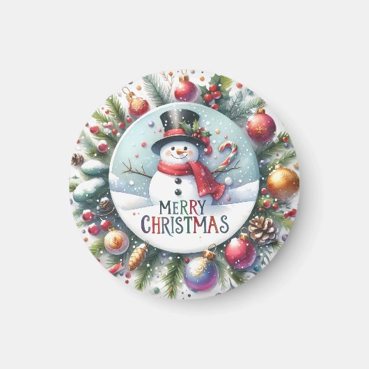 クリスマスギフトメリークリスマス マグネット (正面)