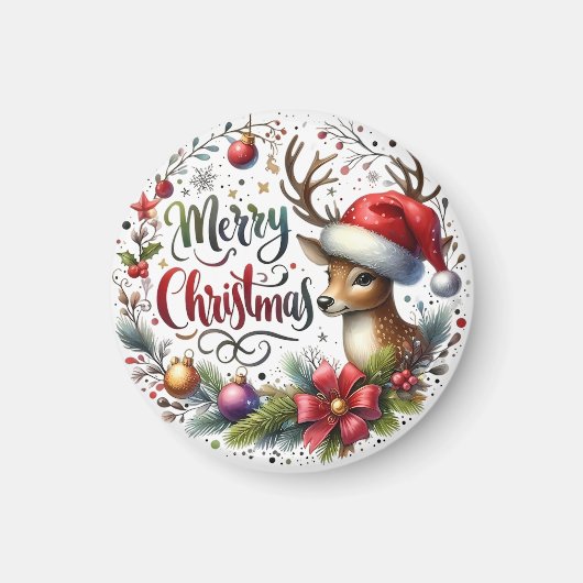 クリスマスギフトメリークリスマス マグネット (正面)
