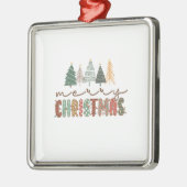 クリスマスギフトメリークリスマス メタルオーナメント (左)