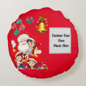 クリスマスギフトラウンド装飾用クッション ラウンドクッション (裏面)