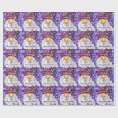 クリスマスギフトラッピング紙格言インパープルハット ラッピングペーパー (フラット)