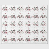 クリスマスギフトラップアート及びデザイン ラッピングペーパー (フラット)