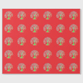 クリスマスギフトラップアート及びデザイン ラッピングペーパー (フラット)