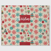 クリスマスギフトラップデザイン ラッピングペーパー (フラット)