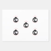 クリスマスギフトラップバレエテーマHAMbyWG ラッピングペーパーシート (正面3)