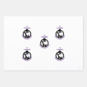 クリスマスギフトラップバレエテーマHAMbyWG ラッピングペーパーシート (正面3)