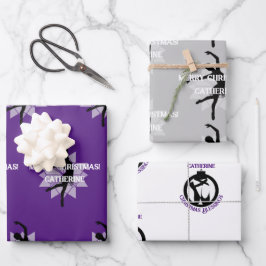 クリスマスギフトラップバレエテーマHAMbyWG ラッピングペーパーシート