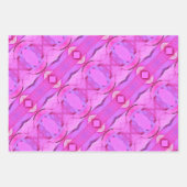 クリスマスギフトラップピンクポインセティアス ラッピングペーパーシート (正面2)