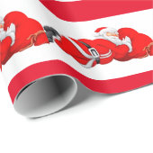 クリスマスギフトラップ/スリーピングサンタ ラッピングペーパー (ロールコーナー)