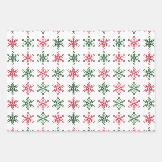 クリスマスギフトラップ – フェスティバルクリスマスパターン ラッピングペーパーシート (正面3)