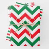 クリスマスギフトラップ – フェスティバルクリスマスパターン ラッピングペーパーシート (インサイチュ)