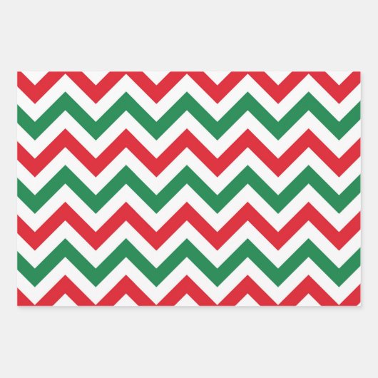 クリスマスギフトラップ – フェスティバルクリスマスパターン ラッピングペーパーシート (正面)