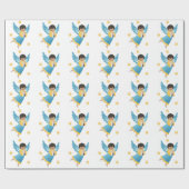 クリスマスギフトラップ/天使 ラッピングペーパー (フラット)