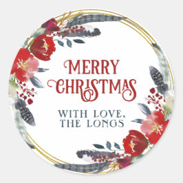 クリスマスギフトラベル, ギフトタグ, ホリデイトリート ラウンドシール